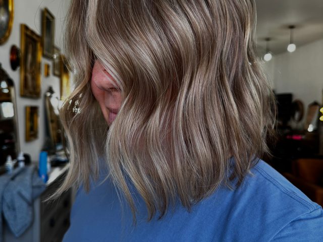 Soft blonde lob with lived-in color, Craft Collective Salon Group